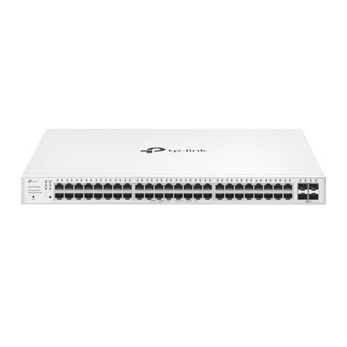 Tp-Link Smart Switch 52 Porte Gigabit Con 4 Sfp Slots, Zero-Touch Provision, Self-Organizing Network, Static Routing, Vlan, Acl, Igmp Snooping, Gestio