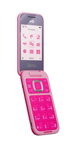 Hmd Compatibile Con Barbie Phone Flip Cellulare (Display Da 2,8", Fotocamera 0,3 Mp, 64/128 Mb, 1450 Mah, 4 G) Power Pink