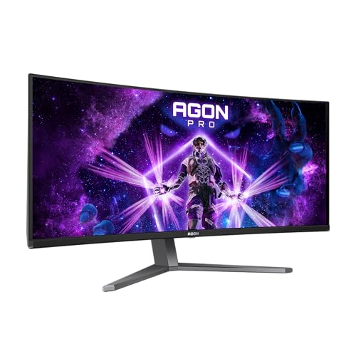 Aoc Agon Pro Ag346Ucd Monitor Gaming Curvo Oled Wqhd Da 34 Pollici, 175 Hz, 0.03 Ms, Freesync Premium Pro, Comp. G-Sync, Hdr400 (3440X1440, 2X Hdmi, D