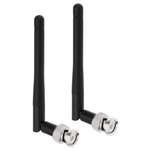 Ecsing 2 Antenne Uhf Nere Abs Radio Antenne Microfono Wireless Compatibili Con Ricevitore Sennheiser Ew100 Ew300 Ew500 G3 Con Connettore Bnc