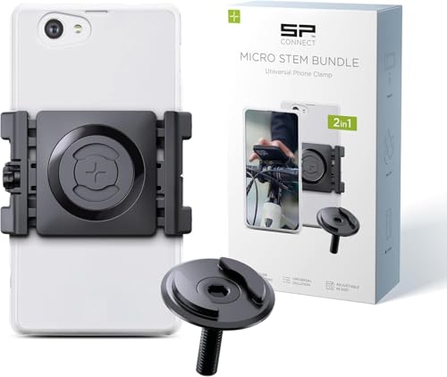 Sp Connect Micro Stem Mount Pro Clamp | Spc+ | Supporto Per Cellulare Per Manubrio Della Bicicletta | Supporto Per Smartphone Bicicletta | Supporto Pe