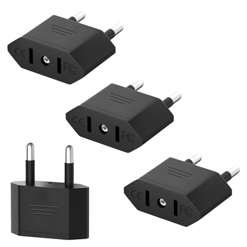 Adattatore Presa Americana, 3 Pezzi Adattatore Da Spina Americana A Italia, Adattatore Spina Americana A Europea, Adattatore Usa Italia Per Europa/Fra