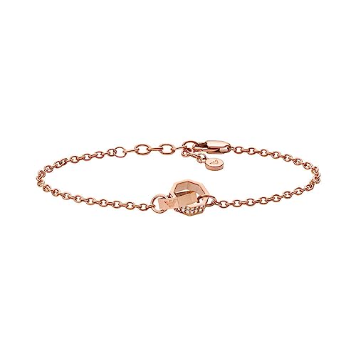 Emporio Armani Jewels Mod. Sentimental, Oro Rosa, One Size, Pulsera