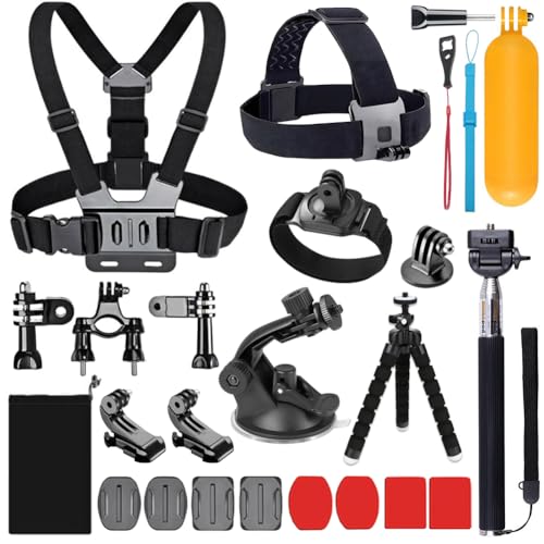 Yhtsport 20-In-1 Per Gopro Accessori, Kit Accessori Action Camera Per Gopro Hero 13 12 11 10 9 8 Max 7 6 5 4 3 Sj4000 Xiaomi Yi Dbpower E Altre Fotoca