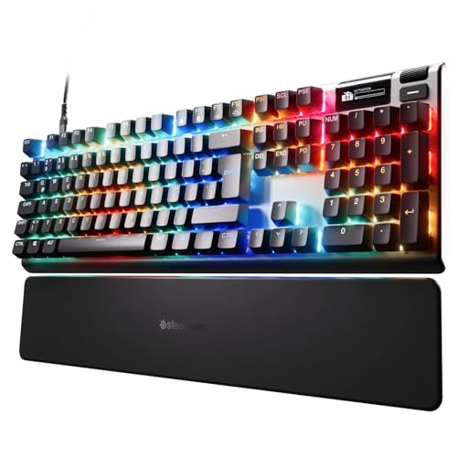 Steelseries Apex Pro Gen 3, Tastiera Gaming Hypermagnetic, Omnipoint 3.0 Switch Ipermagnetici, Attuazione Regolabile, Innesco Rapido, Tocco Rapido/Soc