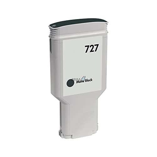 Prima4 - B3P22A 727 130Ml Nero Opaco Cartuccia D'Inchiostro Compatibile Con Plotter Hp Designjet T1500, T2500, T920