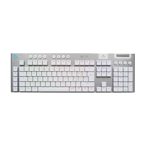 Logitech G G915 X Lightspeed Tastiera Gaming Wireless A Profilo Ribassato, Copritasti In Pbt Bicomponente, Tasti Completamente Programmabili, Switch G