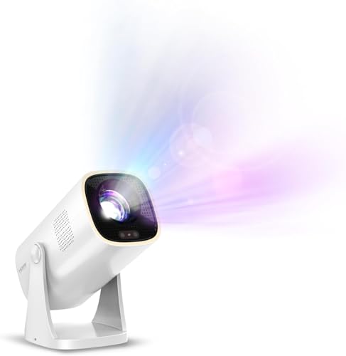 Philips Neopix 230 Smart, Videoproiettore Home Cinema, Opzioni Di Correzione Immagine, Full Hd 1080P, Luminos, Applicazioni Preinstallate.