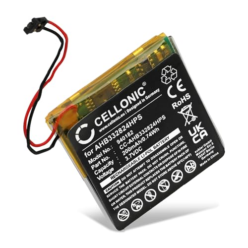 Cellonic® Batteria Ahb332824Hps Compatibile Con Tomtom Adventurer/Golfer 2 / Runner 1, 2, 3 / Spark Cardio Music Gps Ricambio Per Smartwatch 200Mah Pi