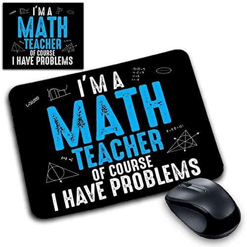 Tappetino Mouse Pad Matematica Love Math I'M A Math Teacher Of Course I'Ve Problems Insegnante