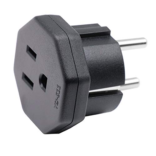 Spina Usa/Jp/Ca A Ue/De/Fr/It/Es Adattatore Presa, Presa Usa/Ca/Jp Per Adattamento Apparecchio Elettronico A Presa Ue A 2 Pin/Presa Germania (1 Pezzo,
