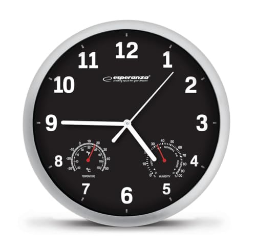 Esperanza Reloj De Pared Lyon Ehc016K Color Negro