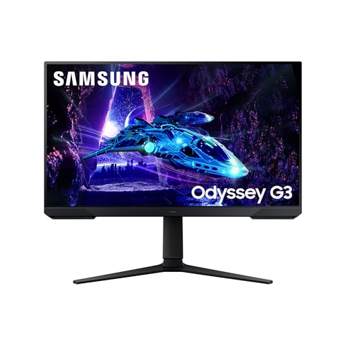 Samsung Monitor Gaming Odyssey G3 (S27Dg302), Flat, 27", 1920X1080 (Full Hd), Va, 180 Hz, 1 Ms, Amd Freesync, Hdmi, Display Port, Ingresso Audio, Has,