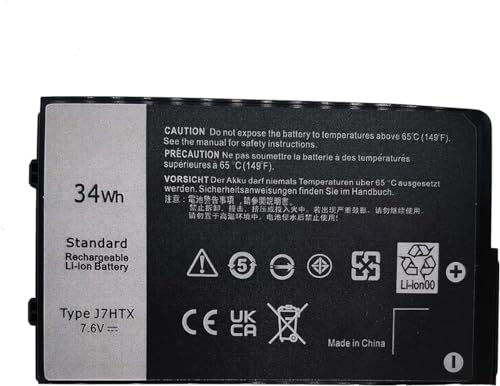 Akkee 34Wh J7Htx 7Xntr Laptop Batteria Per Dell Latitude 7202 7212 7220 Rugged Extreme Tablet Series 02Jt7D 2Jt7D Fh8Rw Vw5Y4 J82G5 451-Bbor 451-Bcco