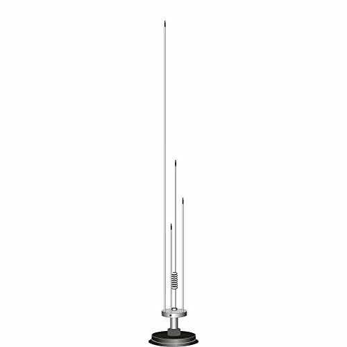 Albrecht Skyscan Mag 1300 Antenna Magnetica Mobile Con Scanner Per Ricezione 25-1300 Mhz, Include 4 M Di Cavo E Connettore Bnc, Lunghezza 64 Cm