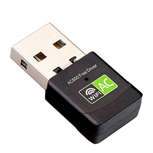 Chiavetta Wifi Usb Adattatore Dual Band 2.4G/5Ghz Ac 600Mbps, Antenna Ricevitore Wifi Per Pc Fisso, Portatile, Tablet - Realtek Chipset - 802.11Ac (Dr