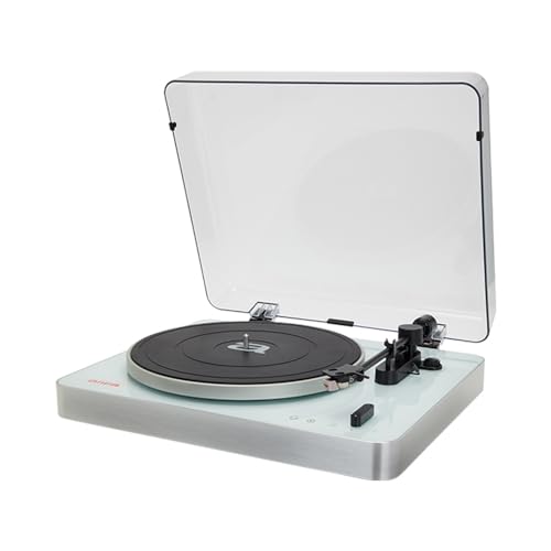 Aiwa - Apx-790Bt/Wh Giradischi 2 Velocità, Piatto Metallico, Velocità Arresto/Rotazione Automatica, Bluetooth Portata 10M Usb Pc/Mac, Alimentazione In