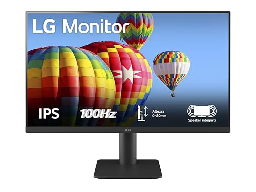 Lg 27Ms550 Monitor 27" Full Hd Ips, Altezza Regolabile, Speaker Stereo 4W, 100Hz, 1920X1080, 2X Hdmi, Uscita Cuffie, Schermo Antiriflesso, Reader Mode