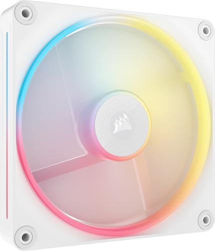 Corsair Icue Link Lx140-R Rgb 140Mm Ventola Inversa Pwm – Ventola Singola – Basso Rumore, Corsair Cuscinetto Magnetico A Cupola, Doppio Anello Luminos