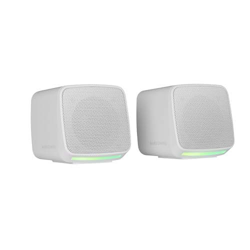 Marsgaming Ms-Pro, Altoparlanti Compatti 10W, Rgb Flow Dinamica, Altoparlante Pc Con Controllo Del Volume E Ingresso Jack 3.5Mm, Altoparlanti Gaming C