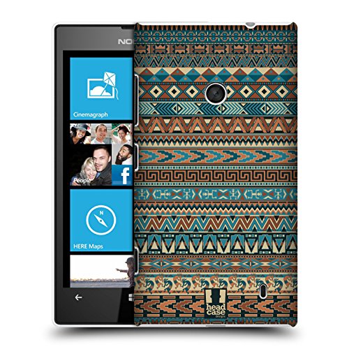 Head Case Designs - Cover Posteriore Fantasia Amerindia Per Nokia Lumia 520, Colore: Blu