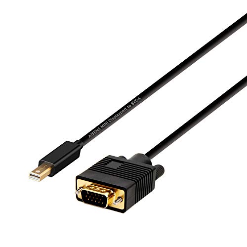 Aisens A125-0362 Cavo Convertitore Mini Dp A Vga, Mini Dp Maschio A Vga Maschio, Nero, 2,0 M