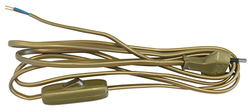 Cavo Con Interruttore, 2 M, 2 X 0,75 Mm², Oro Antico