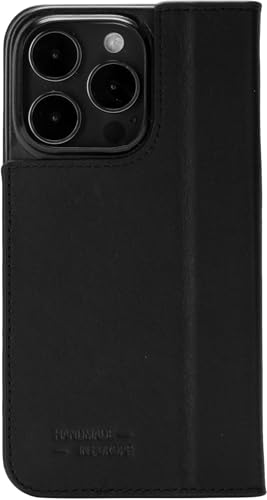 Jt Berlin Custodia A Libro In Vera Pelle, Compatibile Con Apple Iphone 16 Pro (Premium Flip Case, Funzione Di Supporto, Scomparti Per Carte Di Credito