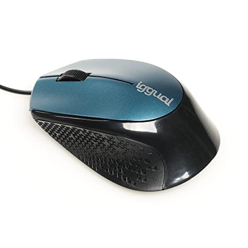 Iggual Ratã“N ÓPtico Com-Ergonomic-R-800Dpi Azul