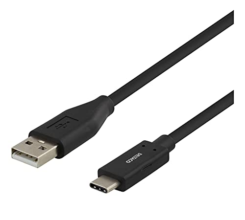 Deltaco Usbc-1006M Cavo Usb 2 M Usb 2.0 Usb A Nero
