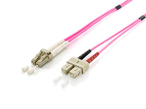 Equip 255538 Cavo A Fibre Ottiche 20 M Lszh Om4 2X Lc 2X Sc Rosa