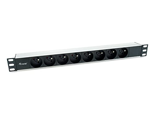 Equip 333313 Power Distribution Unit 8 Outputs Ac 1U Black/Silver