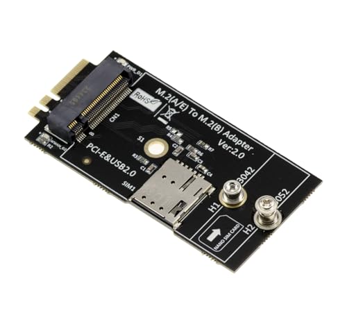 Kalea-Informatique M2 B Key E Nano Sim A M.2 E A Key Adattatore Per 3G 4G 5G E Wifi Module Card, Supporto Usb E Pcie Type Card