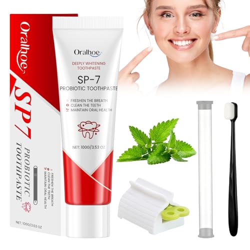 Sp-7 Dentifricio Ultra Sbiancante,Probiotics Bright White Dentifricio,Dentifricio Per La Pulizia Profondaset Da 3 Pezzi,Probiotici Dentifricio Sp-6 Ri