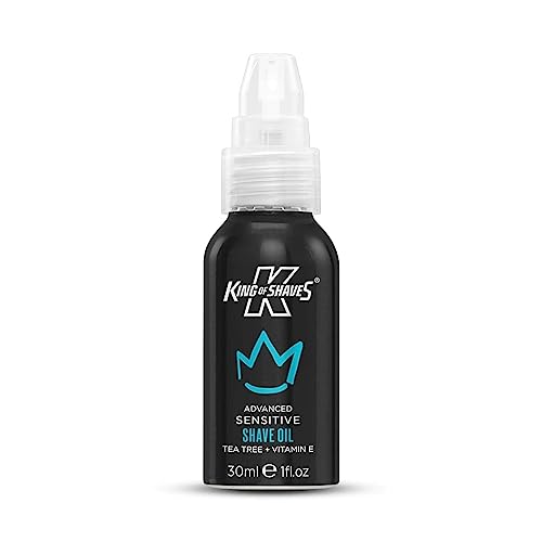 King Of Shaves Sensitive Advanced Shaving Oil For Men | Handy Pump 30 Ml | Mens Shaving Oil | Shave Care Products | Mens Shavecare | Shaving Serum | T
