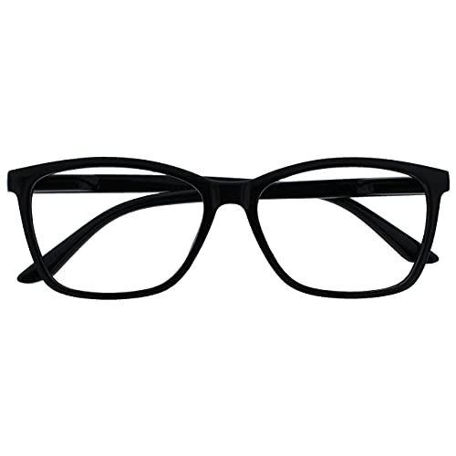 The Reading Glasses Company Nero Lettori Grande Stile Designer Uomo Cerniere Molla R51-1 +3,00 - 50 Gr