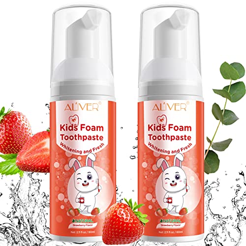 Dentifricio Bambini Schiuma,Foam Kids Toothpaste, Dentifricio Per Bambini A Basso Contenuto Di Fluoro Per Spazzolino A Forma Di U Vari Spazzolini Da D