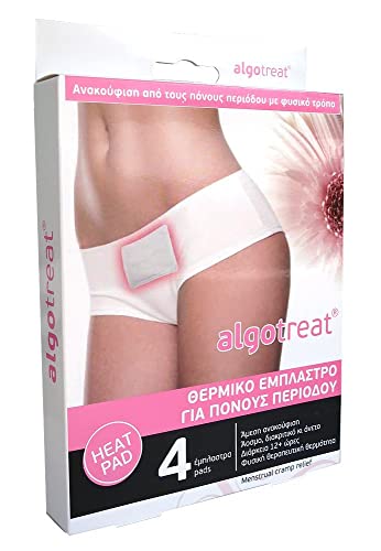 Algotreat Cerotti Per Dolori Mestruali – 4 Pezzi – Cerotti Termici Antidolorifici Confortevoli E Inodori Per Dolori E Crampi Mestruali – Applicare Sul