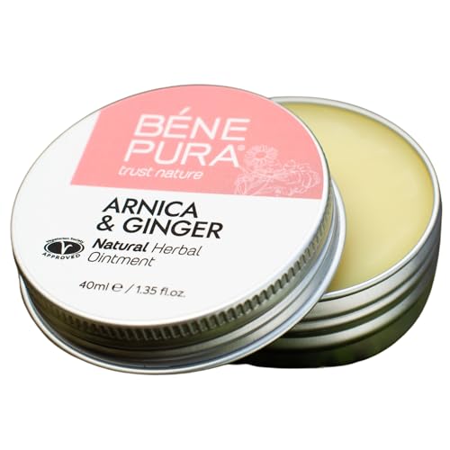 Benepura Pomata Arnica, Pomata Naturale Per Muscoli, Ematomi E Gonfiore Con Zenzero, 40 Ml