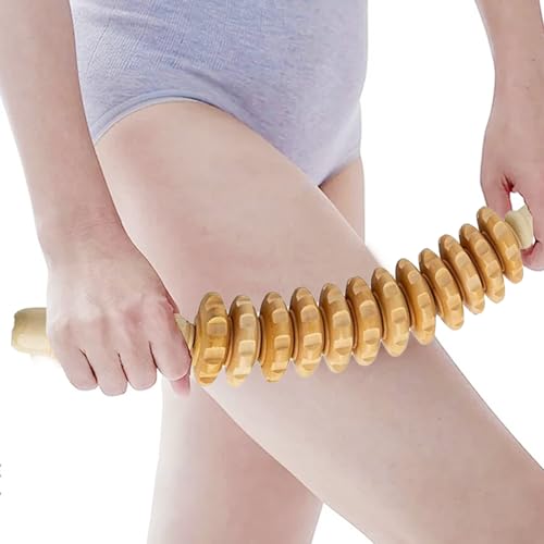 Massaggiatore Legno, Cellulite Gambe, Massaggio Anticellulite, Corpo, 43Cm
