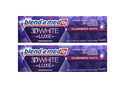 2 X Blend-A-Med 3Dwhite Luxe Glamorous White Dentifricio 75 Ml