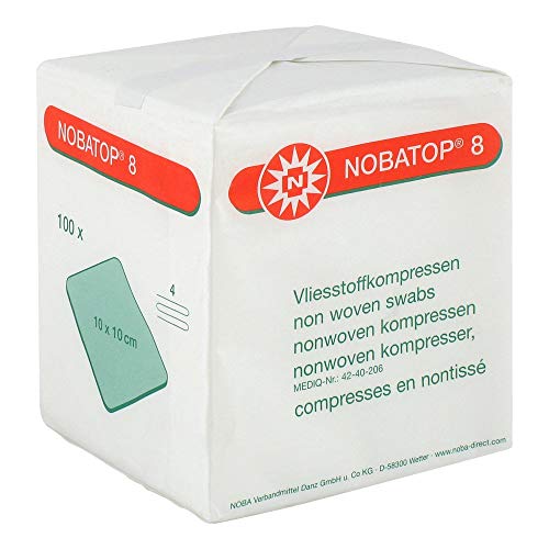Nobamed Paul Danz Ag Nobatop 8 Compresse Di Garza 10X10 Cm Non Sterili 100 Pz