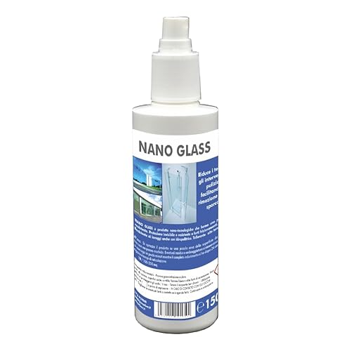 Marbec Nano Glass 150Ml Protettivo Nano-Tecnologico Antisporco Per Vetri. Facilita La Rimozione Dello Sporco Senza Necessità Di Frizionare.