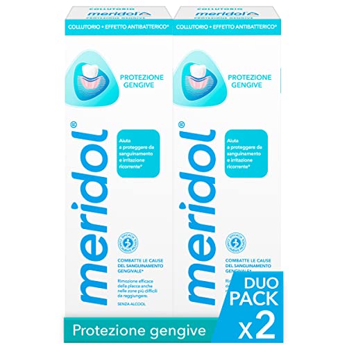 Meridol Collutorio Protezione Gengive 2X400Ml | Combatte Il Sanguinamento E L'Infiammazione Gengivale* |Protegge Dalle Recidive*|Agisce Velocemente**|
