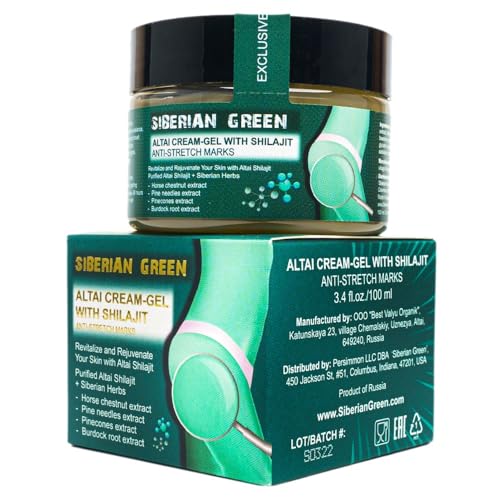 Siberian Green Altai Crema Gel "Anti Smagliature" Con Shilajit Ed Erbe Siberiane, 100 Ml