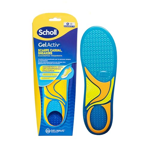 Scholl Solette Gelactiv Scarpe Casual E Sneakers, Solette In Memory Foam Con Tecnologia Gelwave Ammortizzante, Comfort Per Persone Sempre In Movimento