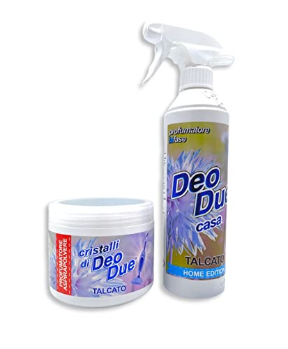 Kit Deo Due Fraganza Talcato: 1 Deodorante, 1 Deo Cristalli Per Aspirapolvere