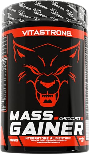Mass Gainer Vitastrong - 30% Proteine In Polvere, Cluster Dextrin™, 3G Creatina Monoidrata Polvere - Gainer Massa Muscolare - Formula Potente - Qualit
