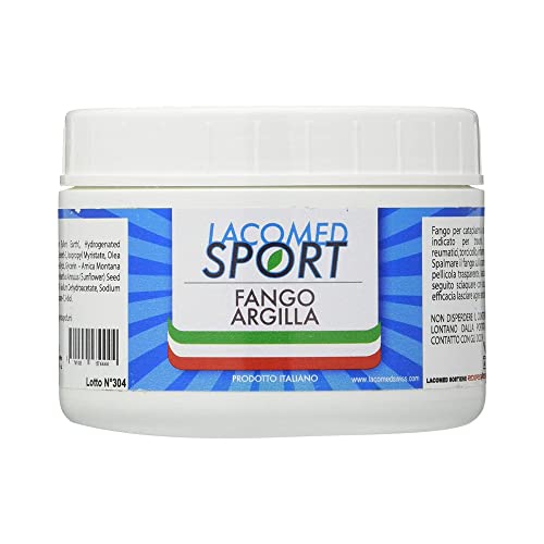 Lacomed Sport Fango Argilla Vaso, Bianco, 250 Millilitro