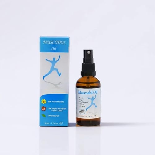 Olio Per Massaggi Muscolari E Articolari Muscodol Oil Leucosia - Olio Forte Per Dolori Arnica E Artiglio Del Diavolo - 100% Puro Olio Massaggio Corpo